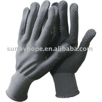 Guantes punteados en pvc en calibre 13